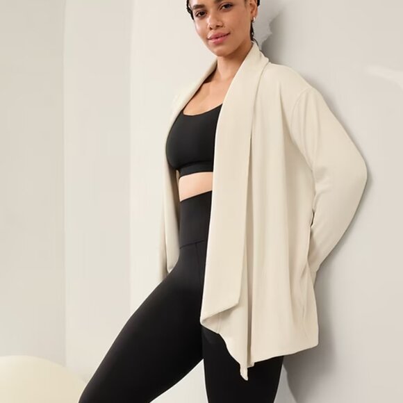 Athleta Pranayama Restore Wrap Deep Purple Small - Picture 9 of 14